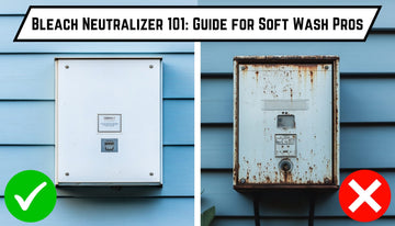 Side by side electrical box: clean intact unit on left with green check, rusted damaged unit on right with red X