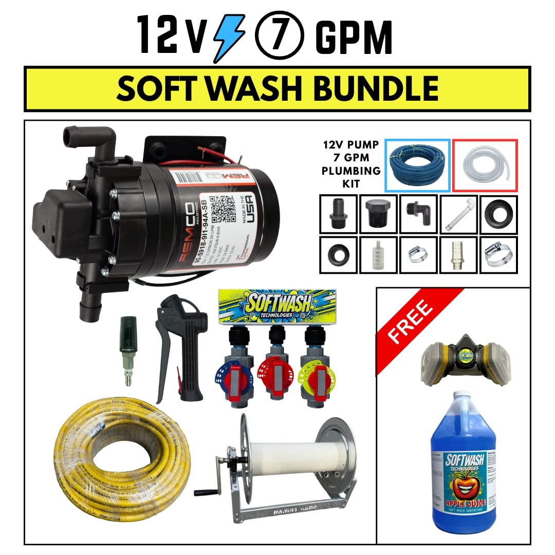Remco 12V 7 GPM Soft Wash Bundle