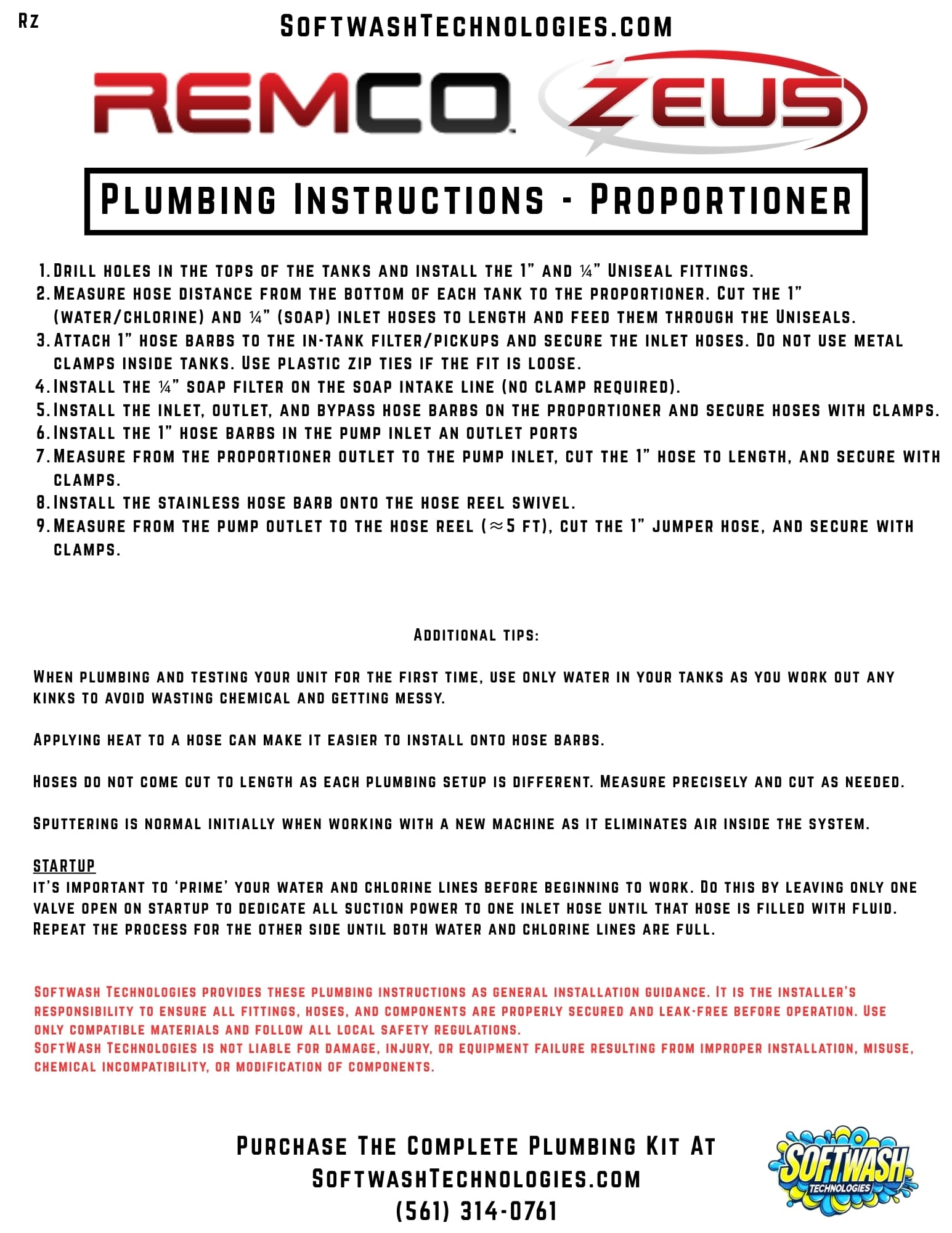Remco Zeus Plumbing Kit