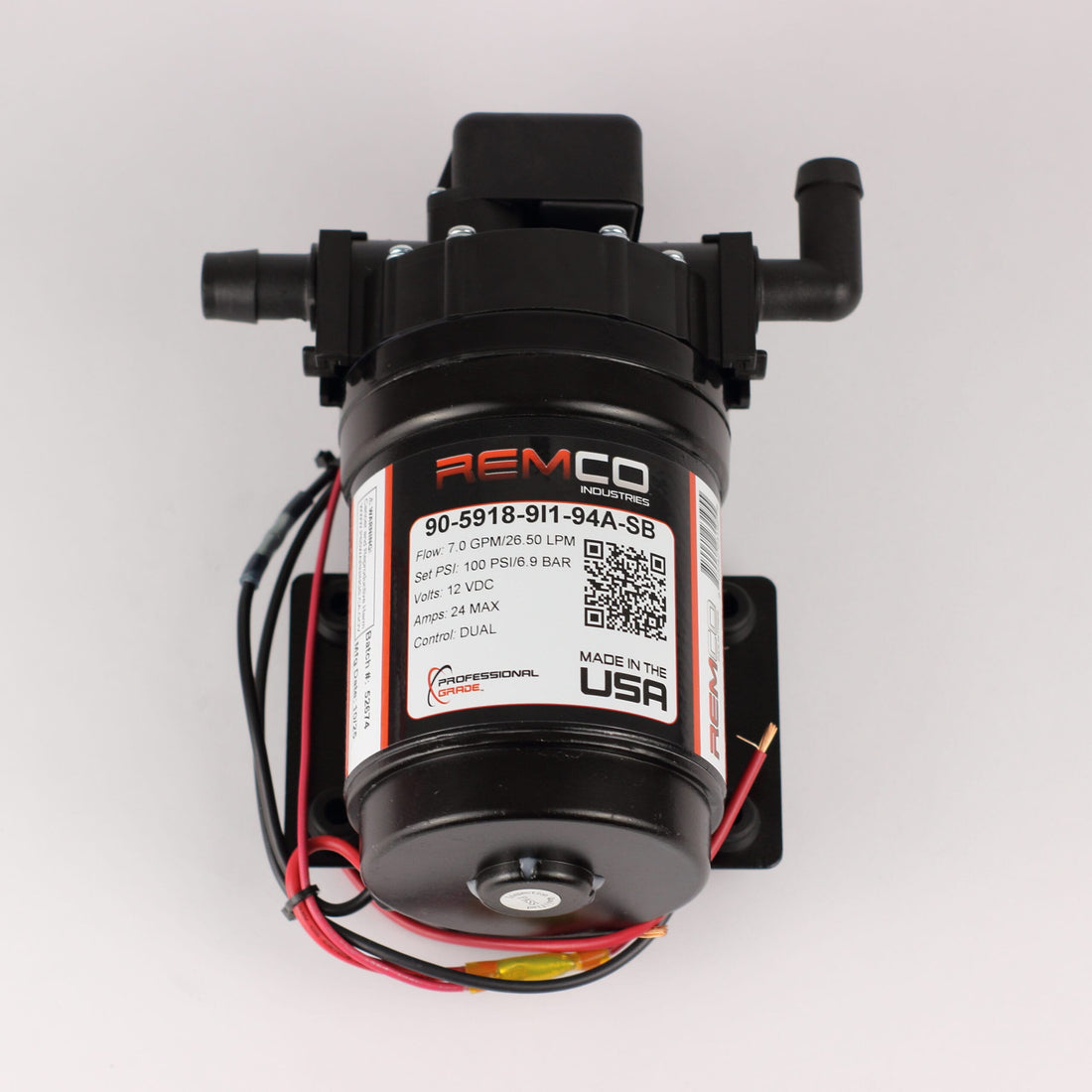 Remco 12V Soft Wash Pump 7 GPM at 100 PSI