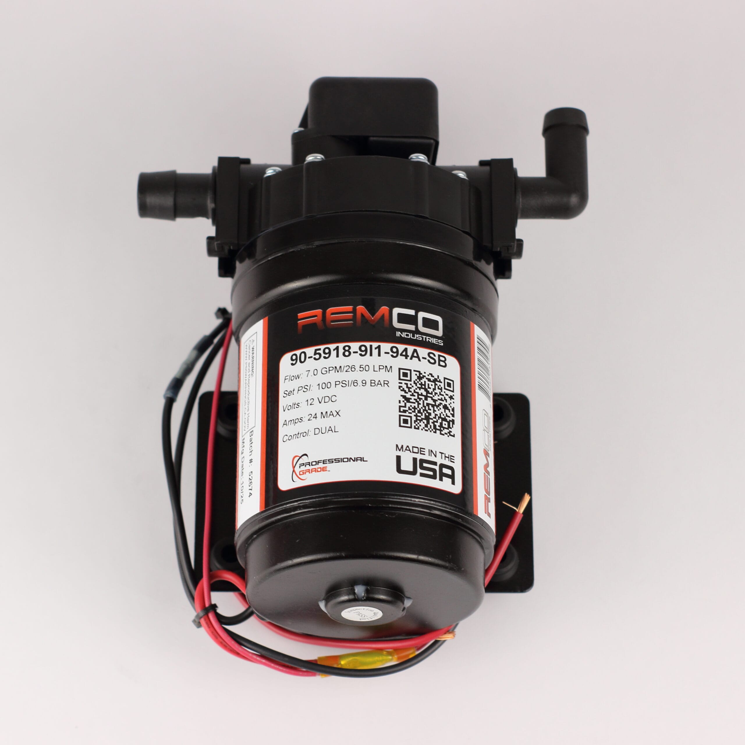 Remco 12V Soft Wash Pump 7 GPM at 100 PSI