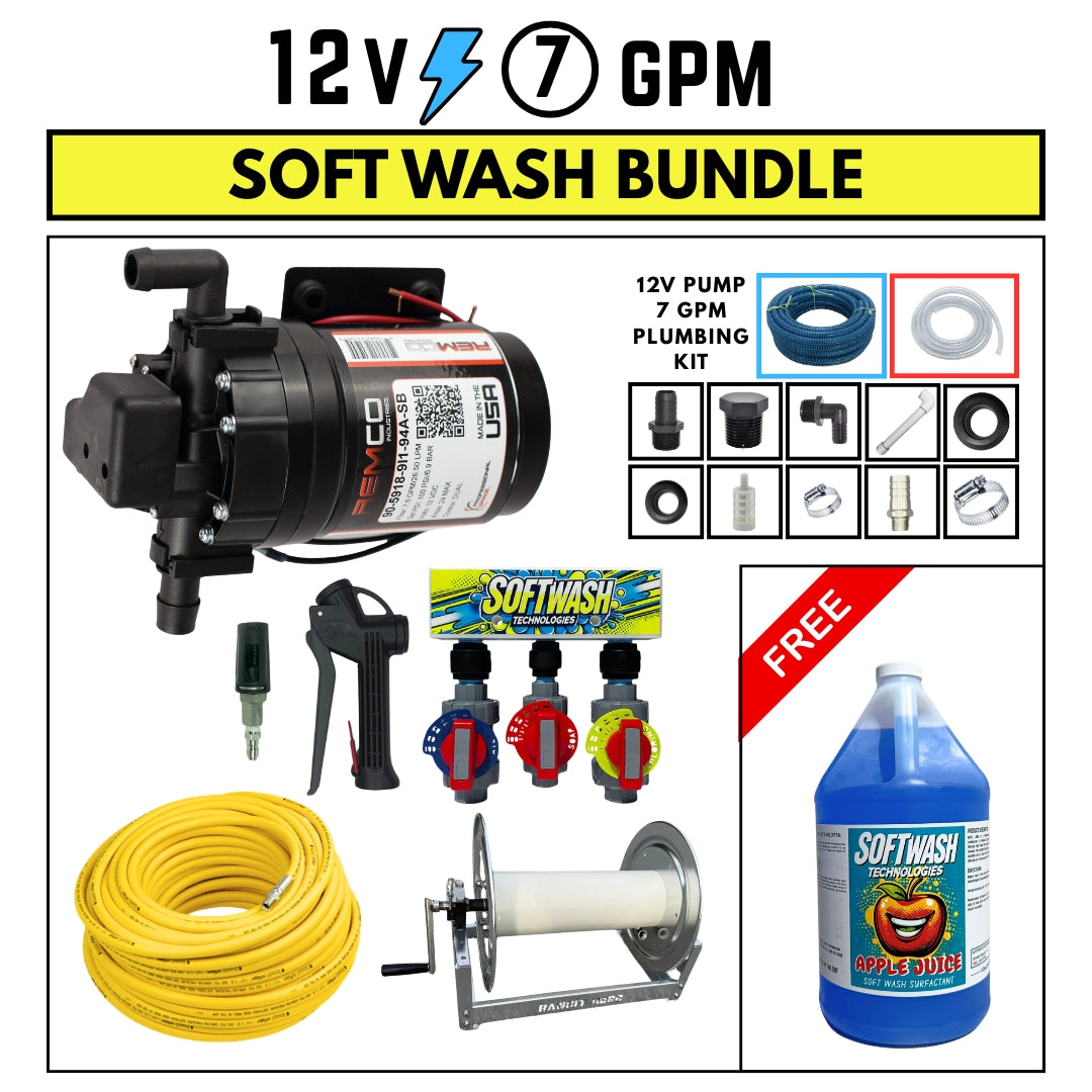 Remco 12V 7 GPM Soft Wash Bundle