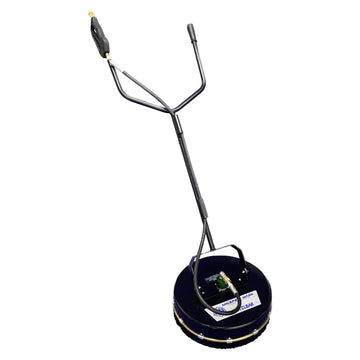 Whisper Wash 16 inch Ultra Clean surface cleaner with dark blue aluminum hover cover, handle, and trigger gun