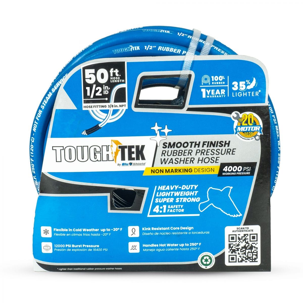 Tough-Tek Rubber Hose – BLUE