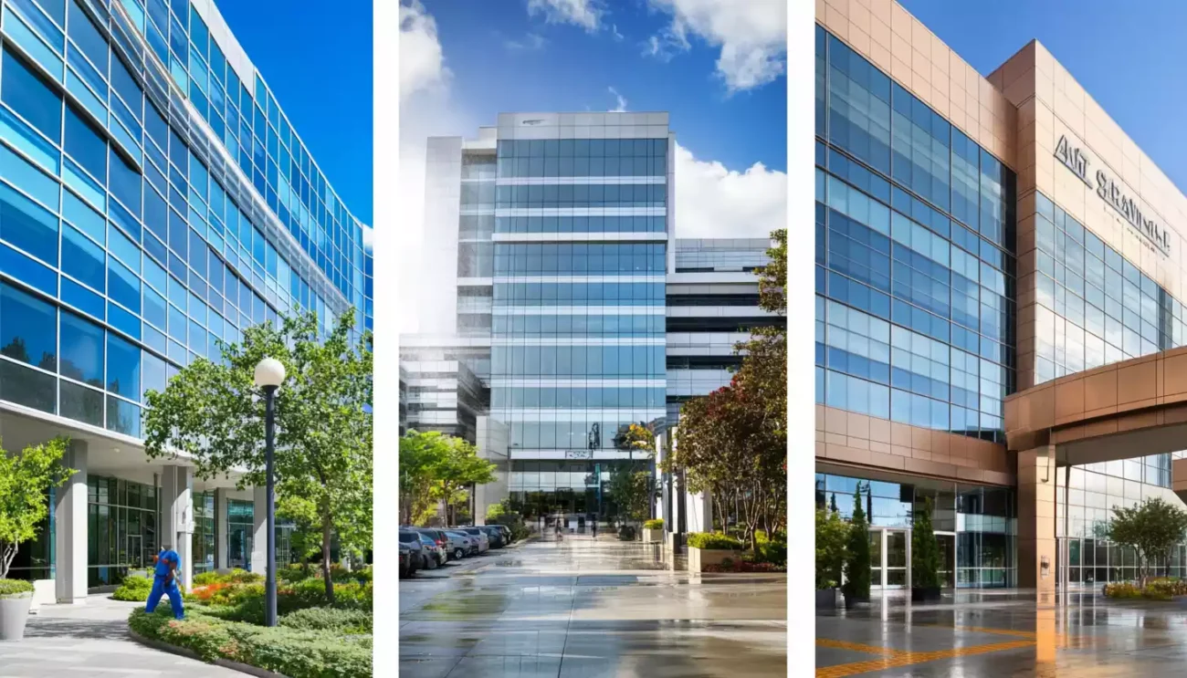 3 buildings