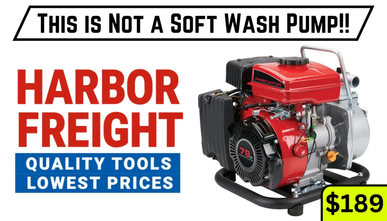 This is Not a Soft Wash Pump!!