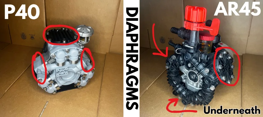 AR45 vs. Comet P40 diaphragm accessibility – Best Soft Wash Pump 2025 durability test.
