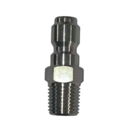 QC PLUG 1/4" MNPT STAINLESS STEEL