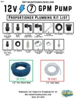 12V Pump 7 GPM Plumbing Kit