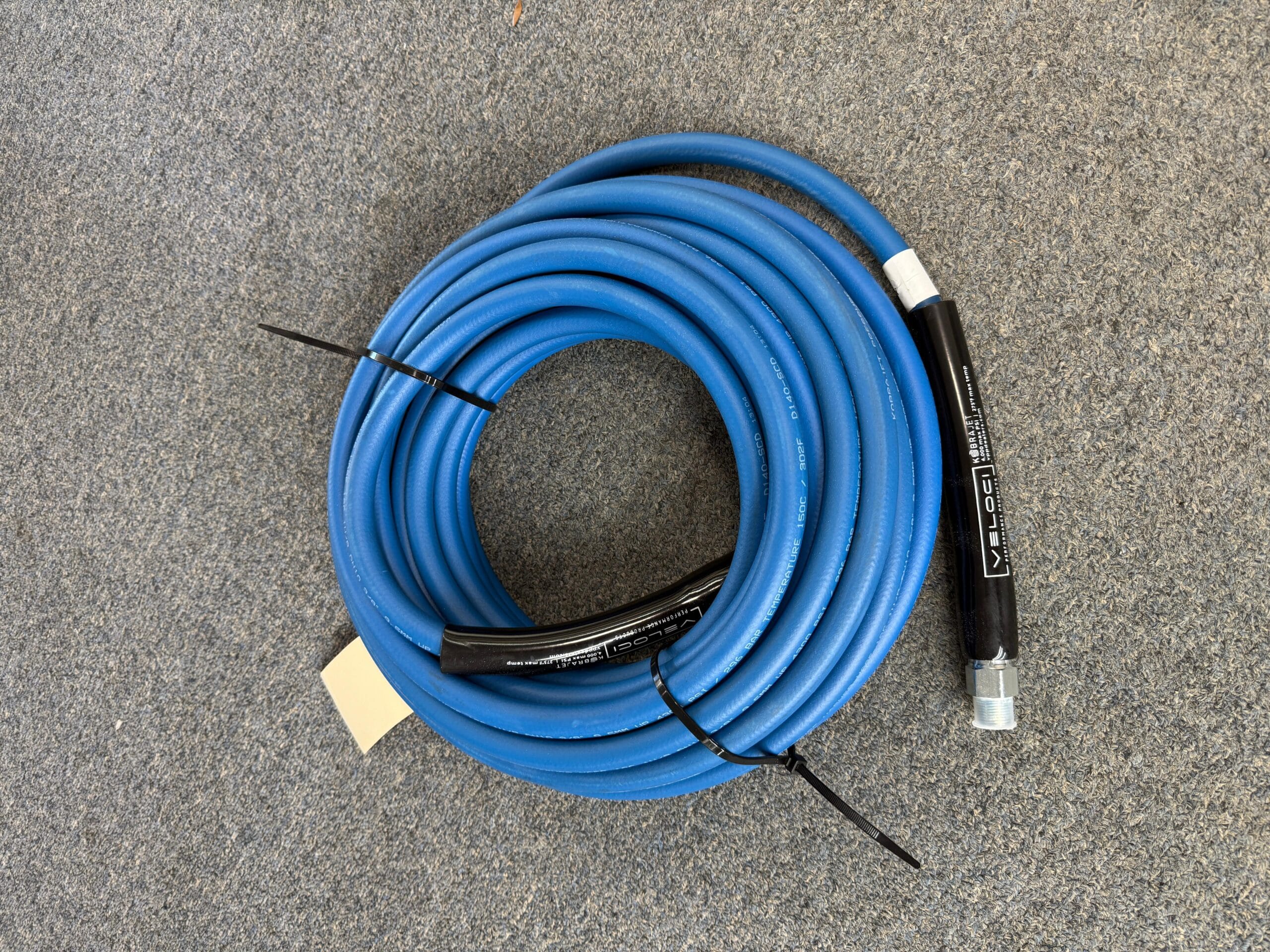Blue Non-Marking Pressure Washer Hose Blue Non-Marking Pressure Washer Hose